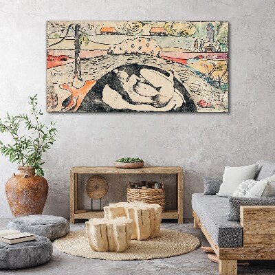 Foto auf leinwand Eine Szene aus einer ländlichen Landschaft