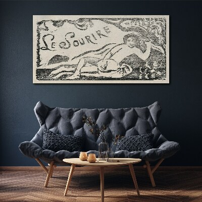 Foto leinwand Lächeln in Bewegung