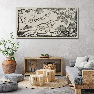 Foto leinwand Lächeln in Bewegung