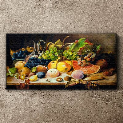 Foto auf leinwand Stillleben mit Früchten und einem Gefäß