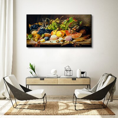 Foto auf leinwand Stillleben mit Früchten und einem Gefäß