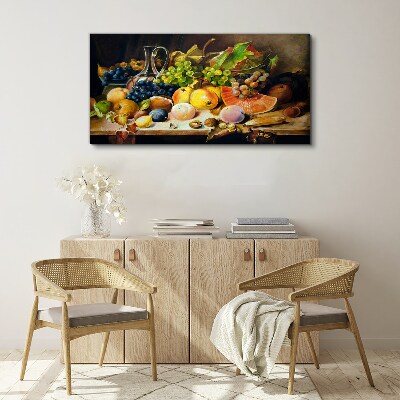 Foto auf leinwand Stillleben mit Früchten und einem Gefäß