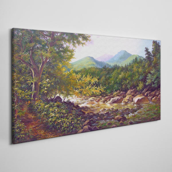 Foto auf leinwand Friedliche Berglandschaft