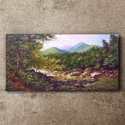 Foto auf leinwand Friedliche Berglandschaft