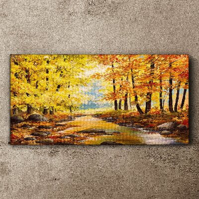 Fotobilder Herbstlandschaft mit einem Fluss