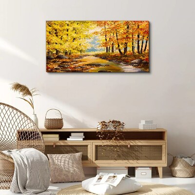 Fotobilder Herbstlandschaft mit einem Fluss