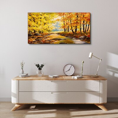 Fotobilder Herbstlandschaft mit einem Fluss