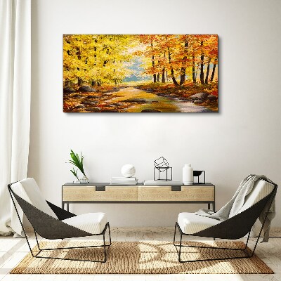 Fotobilder Herbstlandschaft mit einem Fluss