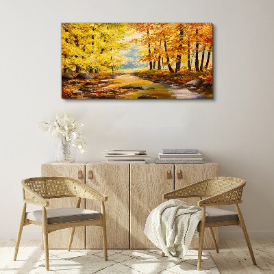 Fotobilder Herbstlandschaft mit einem Fluss