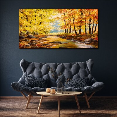 Fotobilder Herbstlandschaft mit einem Fluss