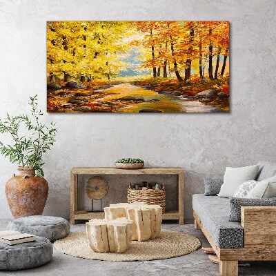 Fotobilder Herbstlandschaft mit einem Fluss