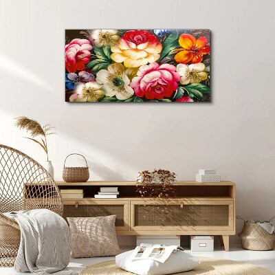 Wandbild Blumenfest der Farben