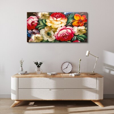 Wandbild Blumenfest der Farben