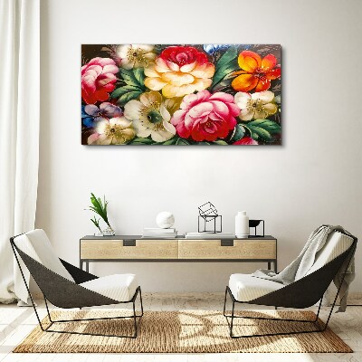 Wandbild Blumenfest der Farben