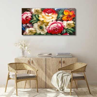 Wandbild Blumenfest der Farben