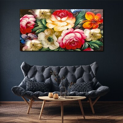 Wandbild Blumenfest der Farben