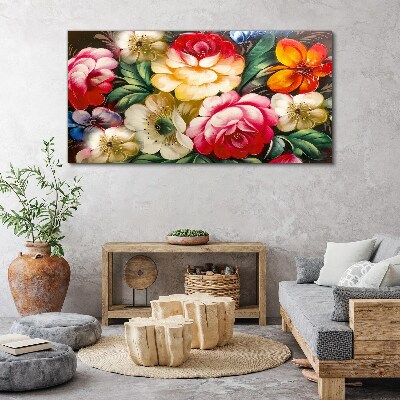 Wandbild Blumenfest der Farben