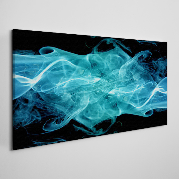 Bild auf leinwand Eine Welle aus blauem Rauch