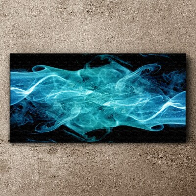 Bild auf leinwand Eine Welle aus blauem Rauch