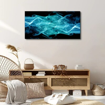 Bild auf leinwand Eine Welle aus blauem Rauch