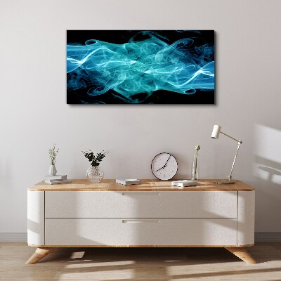 Bild auf leinwand Eine Welle aus blauem Rauch