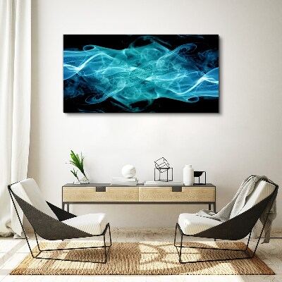 Bild auf leinwand Eine Welle aus blauem Rauch