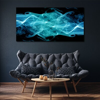 Bild auf leinwand Eine Welle aus blauem Rauch