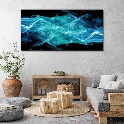 Bild auf leinwand Eine Welle aus blauem Rauch