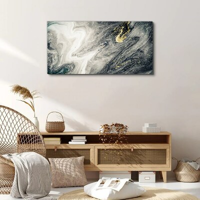 Bild auf leinwand Goldene Streifen in den Meerestiefen