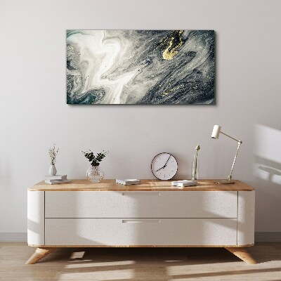 Bild auf leinwand Goldene Streifen in den Meerestiefen