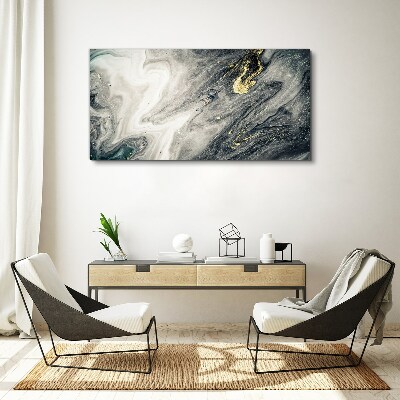 Bild auf leinwand Goldene Streifen in den Meerestiefen