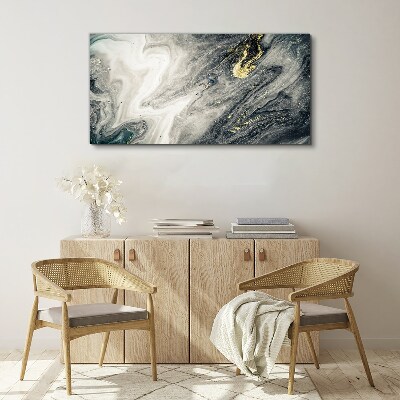 Bild auf leinwand Goldene Streifen in den Meerestiefen
