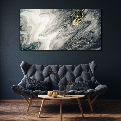 Bild auf leinwand Goldene Streifen in den Meerestiefen