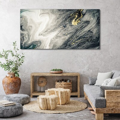 Bild auf leinwand Goldene Streifen in den Meerestiefen