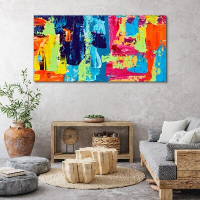 Foto auf leinwand Bunte Abstraktion auf Glas