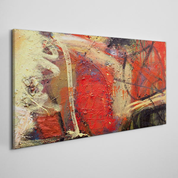 Wandbild Abstrakte Landschaft mit intensiven Farben