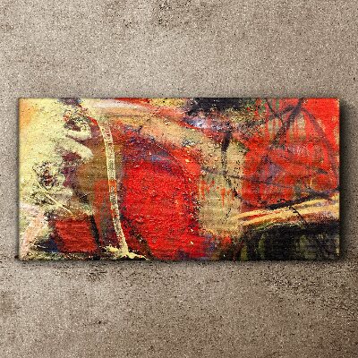 Wandbild Abstrakte Landschaft mit intensiven Farben