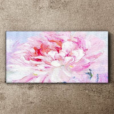 Foto auf leinwand Rosa Pfingstrose mit zartem Glanz
