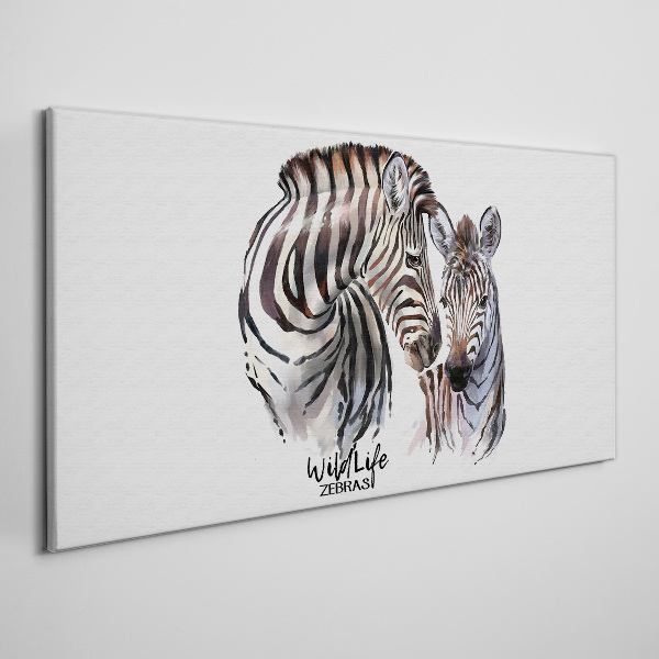 Foto auf leinwand Zebras in freier Wildbahn