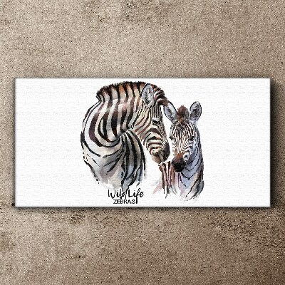 Foto auf leinwand Zebras in freier Wildbahn