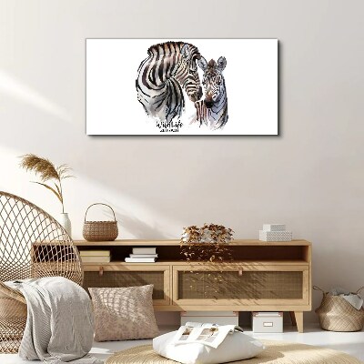 Foto auf leinwand Zebras in freier Wildbahn