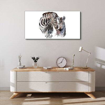 Foto auf leinwand Zebras in freier Wildbahn
