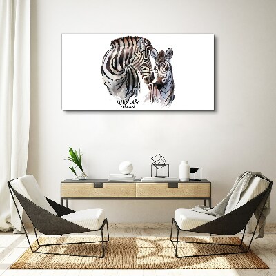 Foto auf leinwand Zebras in freier Wildbahn