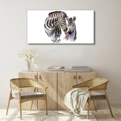 Foto auf leinwand Zebras in freier Wildbahn