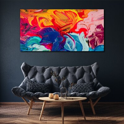 Foto auf leinwand Eine bunte Welle der Emotionen