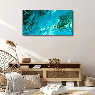 Foto auf leinwand Meereswellen in Blau