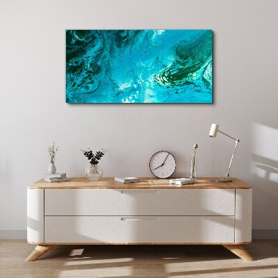 Foto auf leinwand Meereswellen in Blau