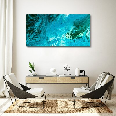 Foto auf leinwand Meereswellen in Blau