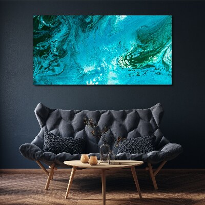 Foto auf leinwand Meereswellen in Blau