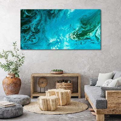 Foto auf leinwand Meereswellen in Blau